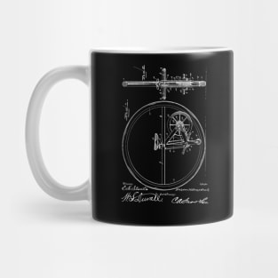 Unicycle Vintage Patent Hand Drawing Mug